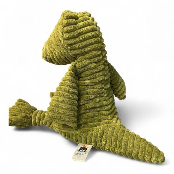 Retired Jellycat Gator Stuffed Animal Cordy Roy Green Alligator Corduroy Plush - Picture 2 of 5